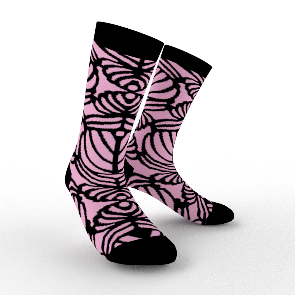 Pink Zebra Socks